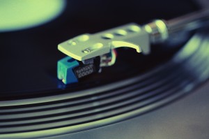 Close-up View of a Phonograph